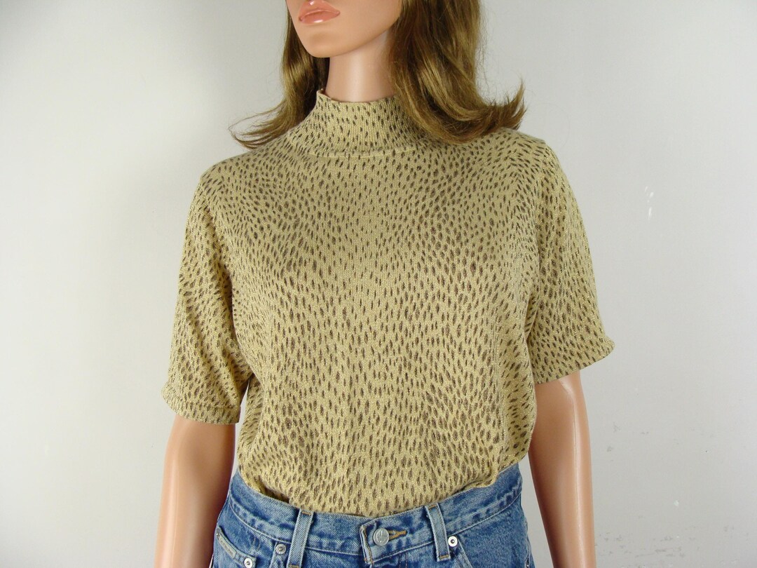 V-neck Animal Retro Short Knit
