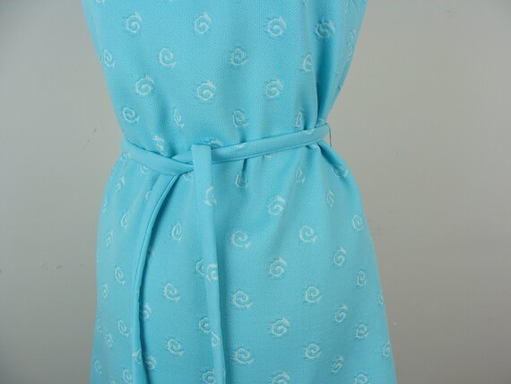 Vintage Mod Dress 60s Kay Windsor Swirl Sea Green… - image 4