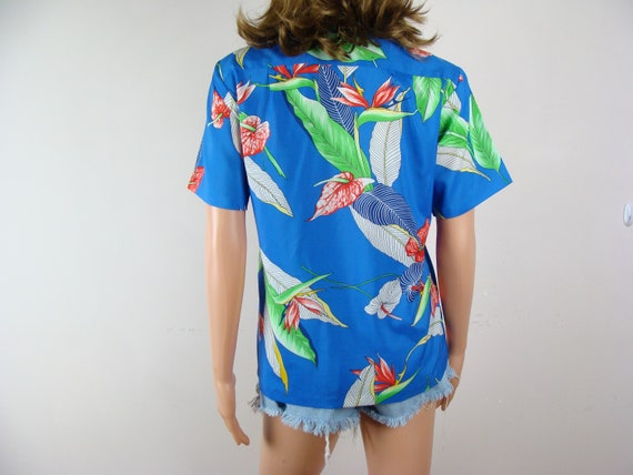 Vintage Kai Nani Hawaiian Shirt 70s Tropical Flor… - image 5