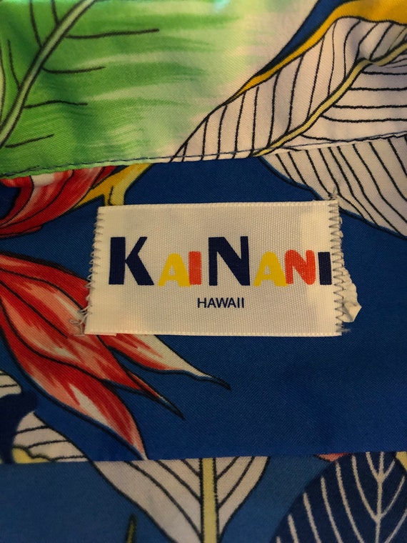 Vintage Kai Nani Hawaiian Shirt 70s Tropical Flor… - image 9