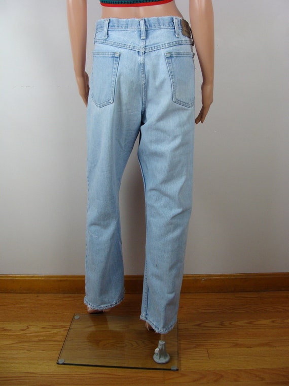 Vintage Distressed Jeans 90s Wrangler Relaxed Fit… - image 9
