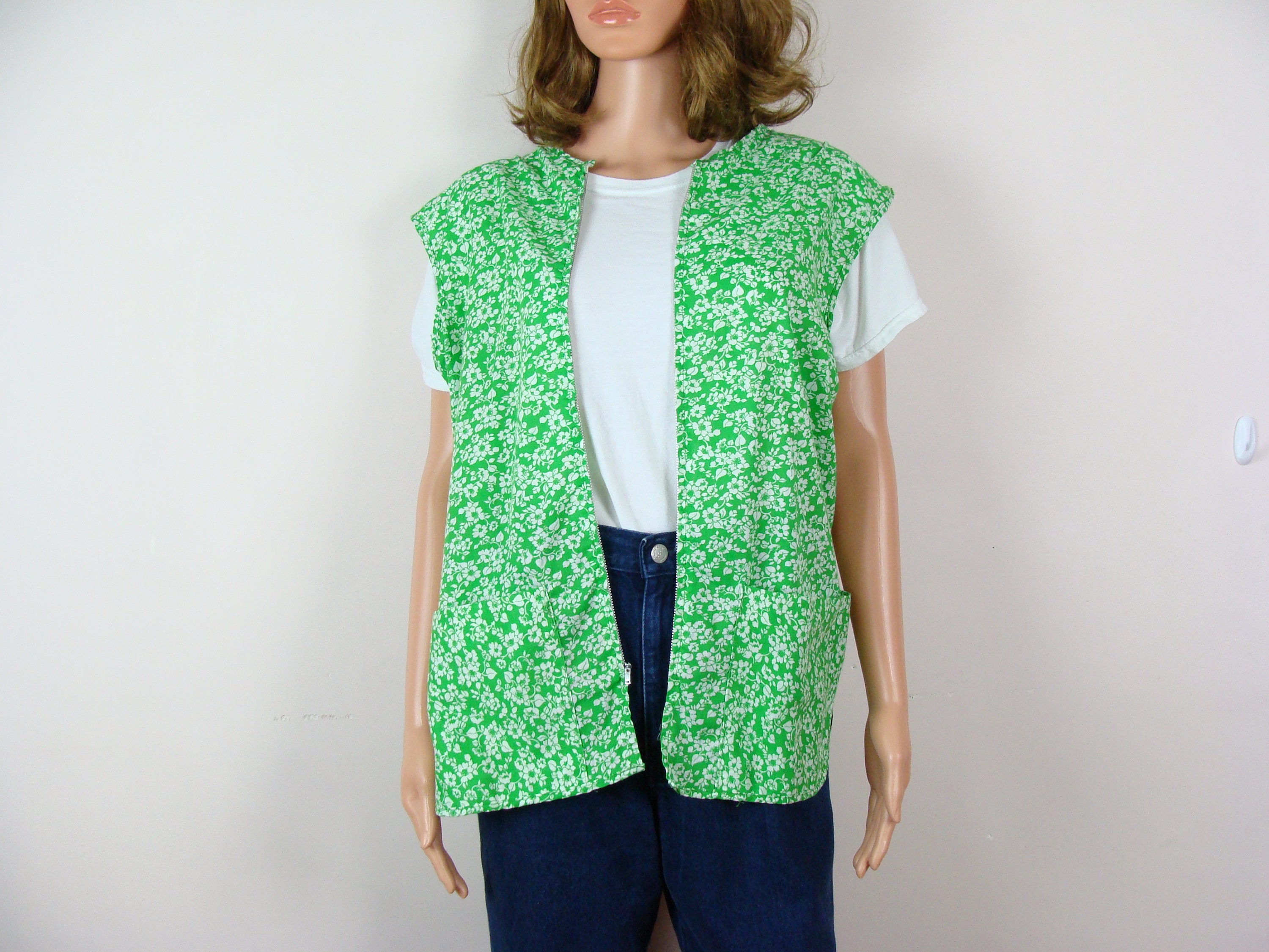 Vintage Aprons with Pockets for Women Thickened Double Layer