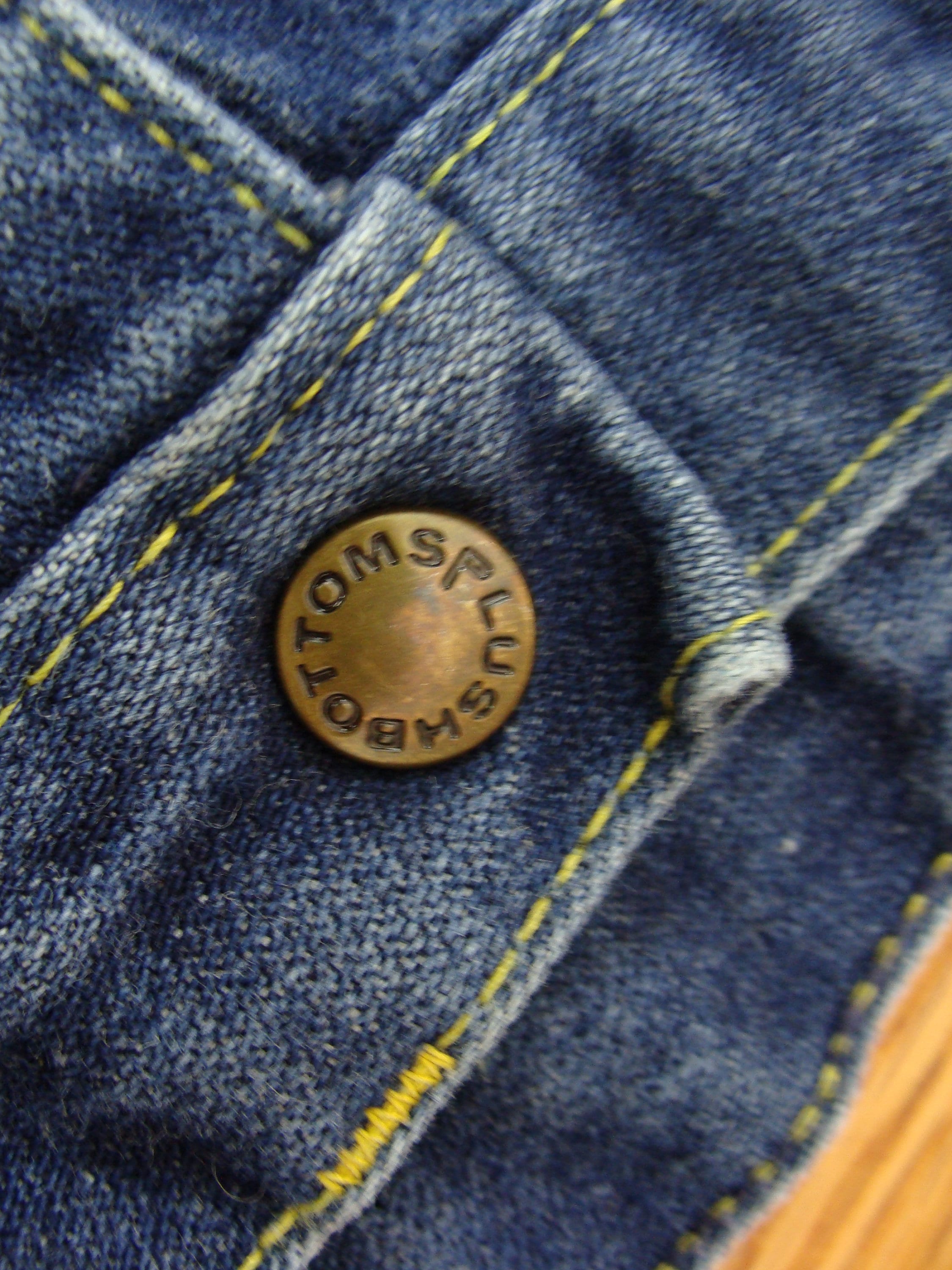 Vintage Plushbottom Jeans 70s High Waisted Slight Flare Dark Etsy