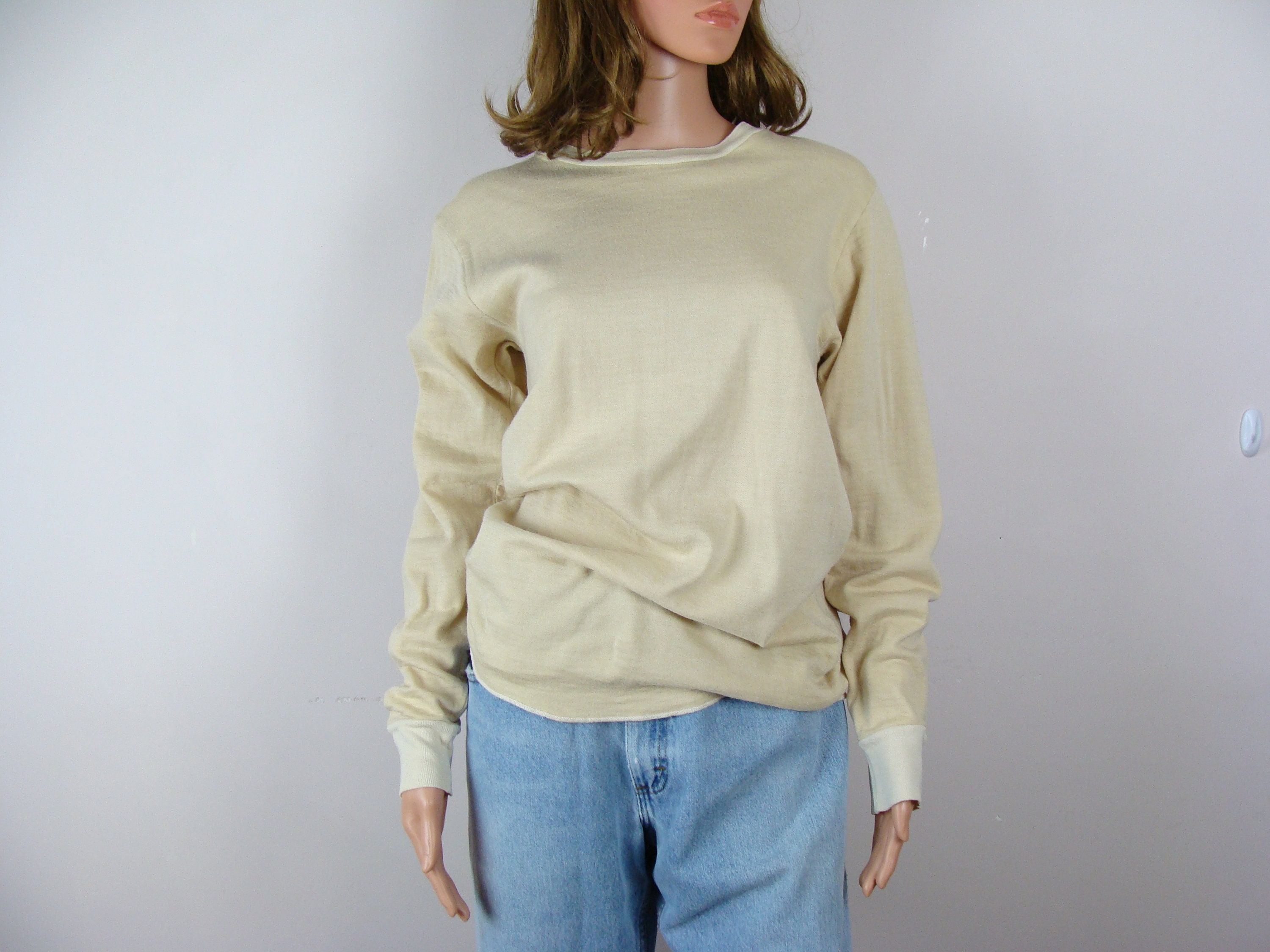 50s Duofold Base Layer Shirt Vintage Long Sleeve Ski Outdoor