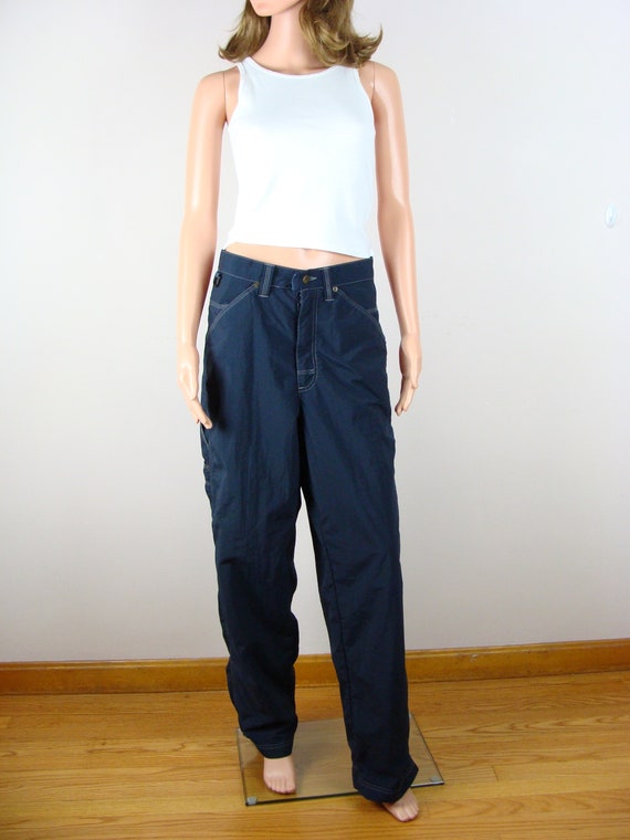 Vintage Nylon Pants 90s Wide Leg Carpenter Style Mudd Parachute