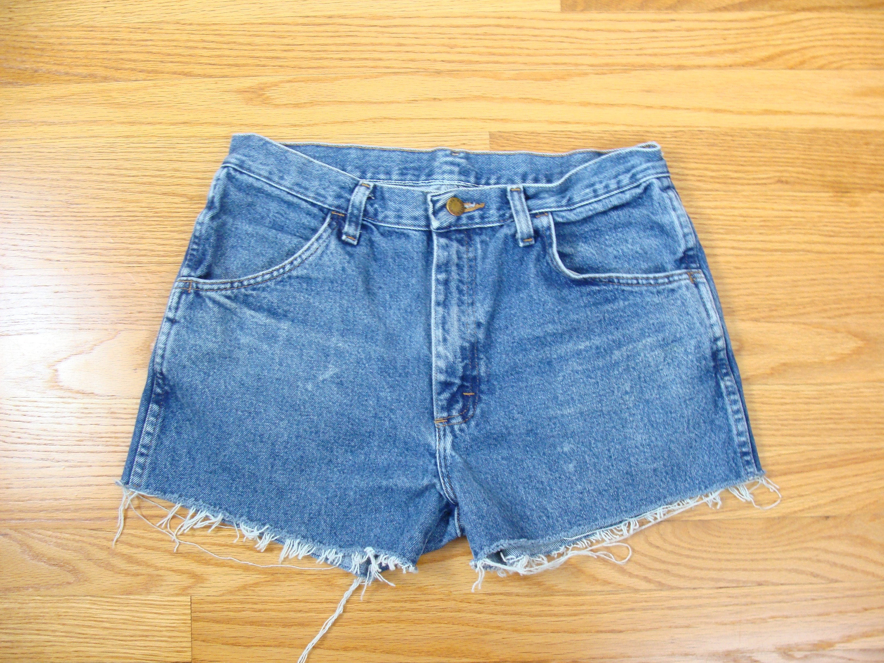 Vintage Jean Shorts 90s High Waisted Cut Off Shorts Denim | Etsy