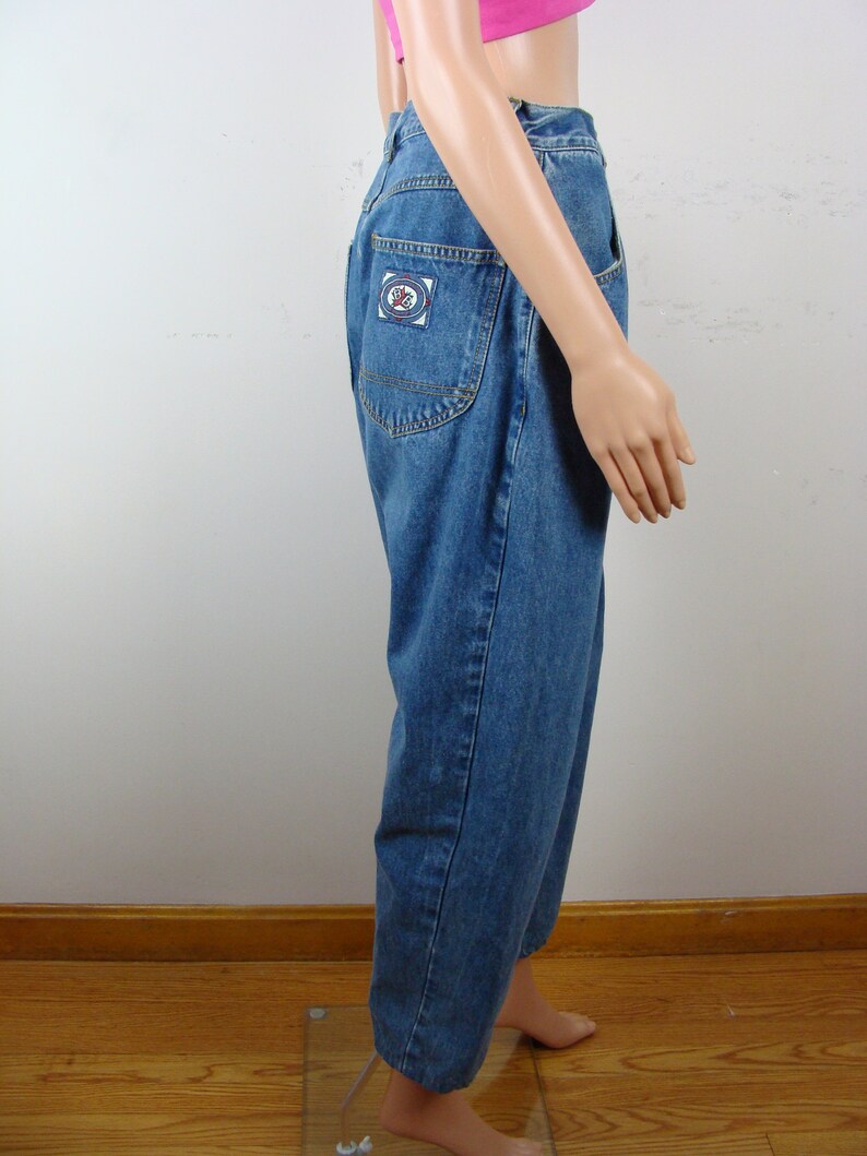 Vintage Bugle Boy Jeans 80s High Waisted Tapered Leg Baggy Etsy