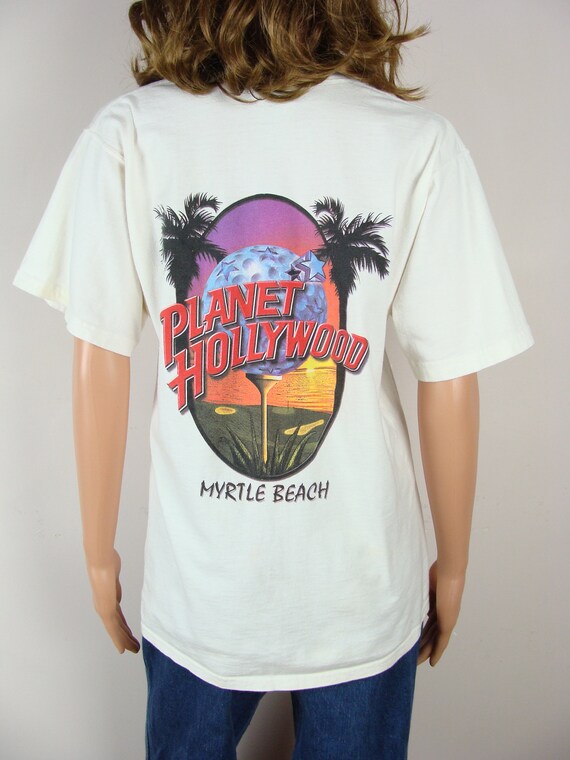 Vintage Planet Hollywood T Shirt 90s Myrtle Beach… - image 5