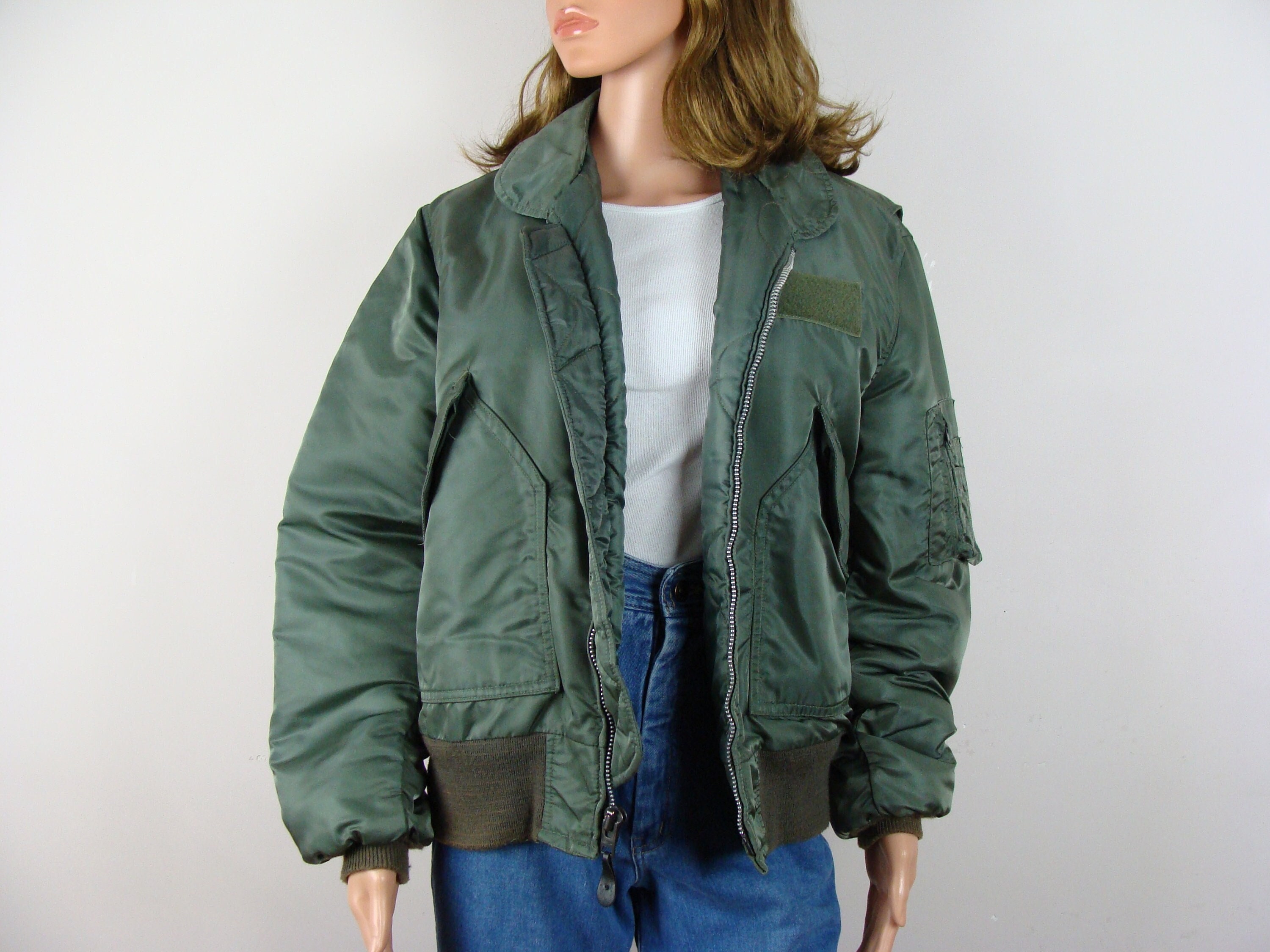 Vintage Flight Jacket 80s Spiewak Nylon Bomber Jacket Pilot