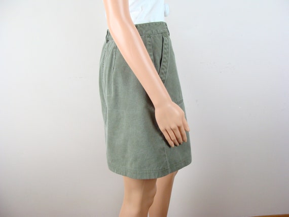 Vintage Surplus Skirt 90s Utility Style Cotton Bu… - image 6