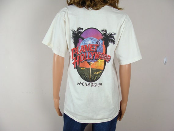 Vintage Planet Hollywood T Shirt 90s Myrtle Beach… - image 1
