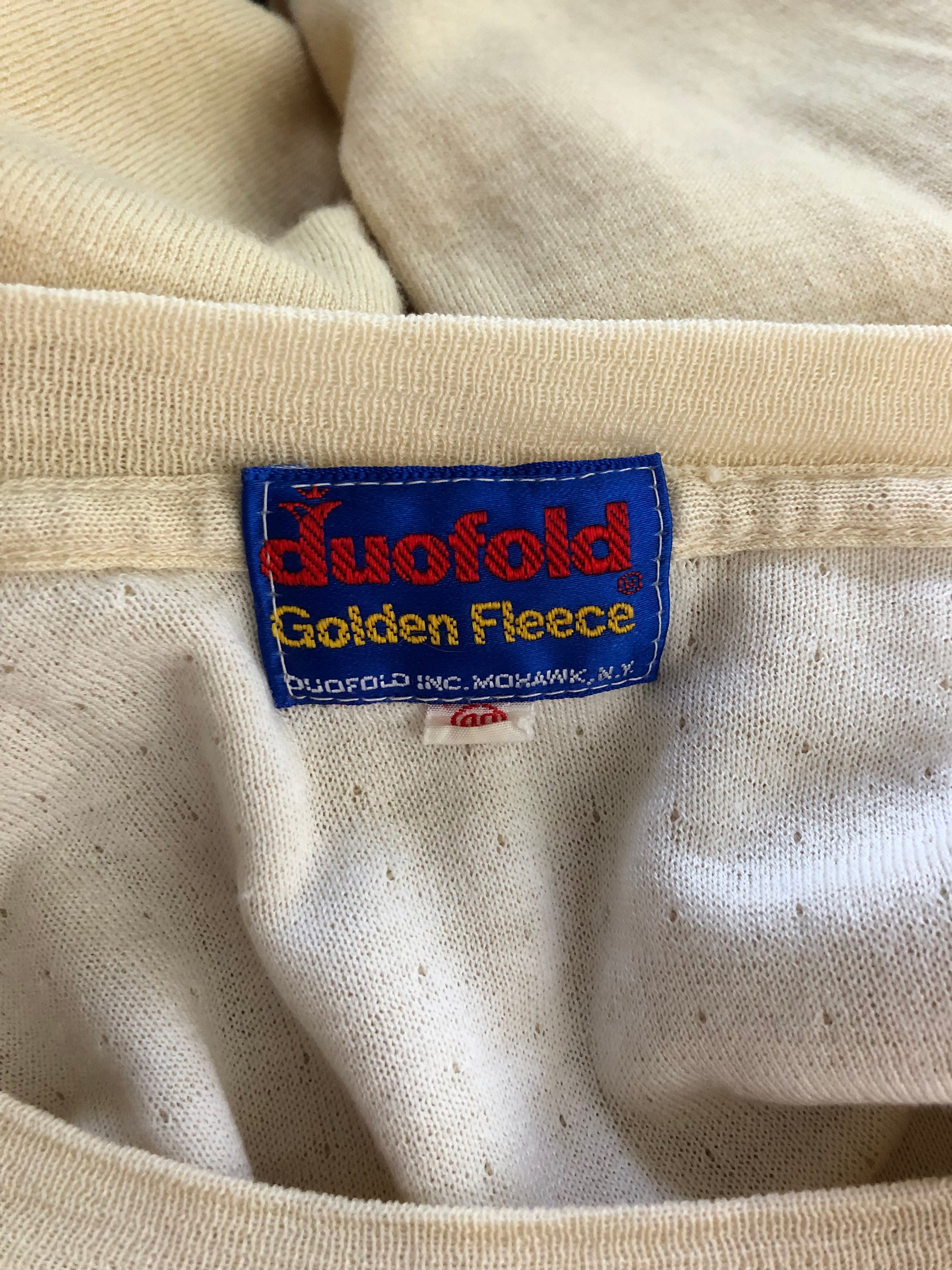VINTAGE - ▪️50’s【DUOFOLD】LONG SLEEVE Vintage 50s 60s Duofold Thermal Shirt Sweatshirt Size 40