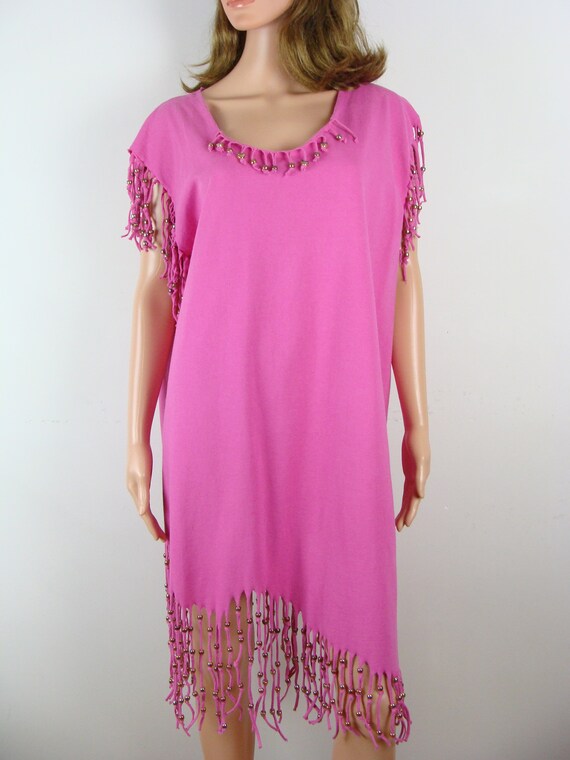 Fringe t shirt dress sale