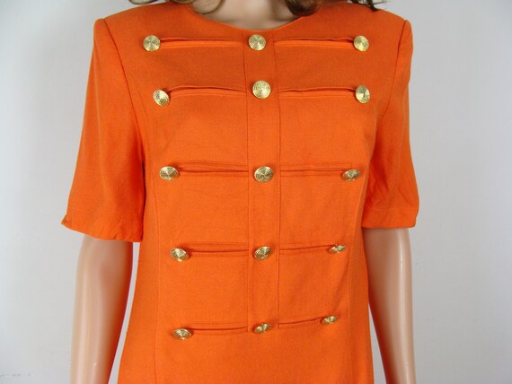 Jupe Crayon Orange Louis Feraud Pour Femme - Taille 16 - Occasion état Neuf