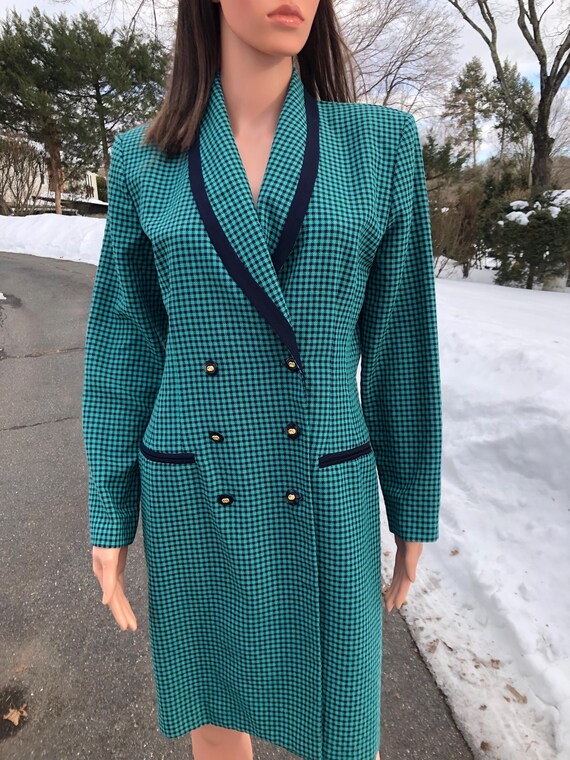 90s blazer dress Vintage 90s Escada Galaxy Blazer Dress| Embroidered Silver Stars Size 12