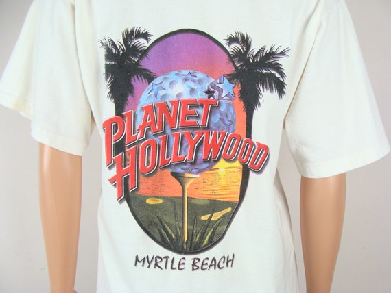 Vintage Planet Hollywood T Shirt 90s Myrtle Beach… - image 6