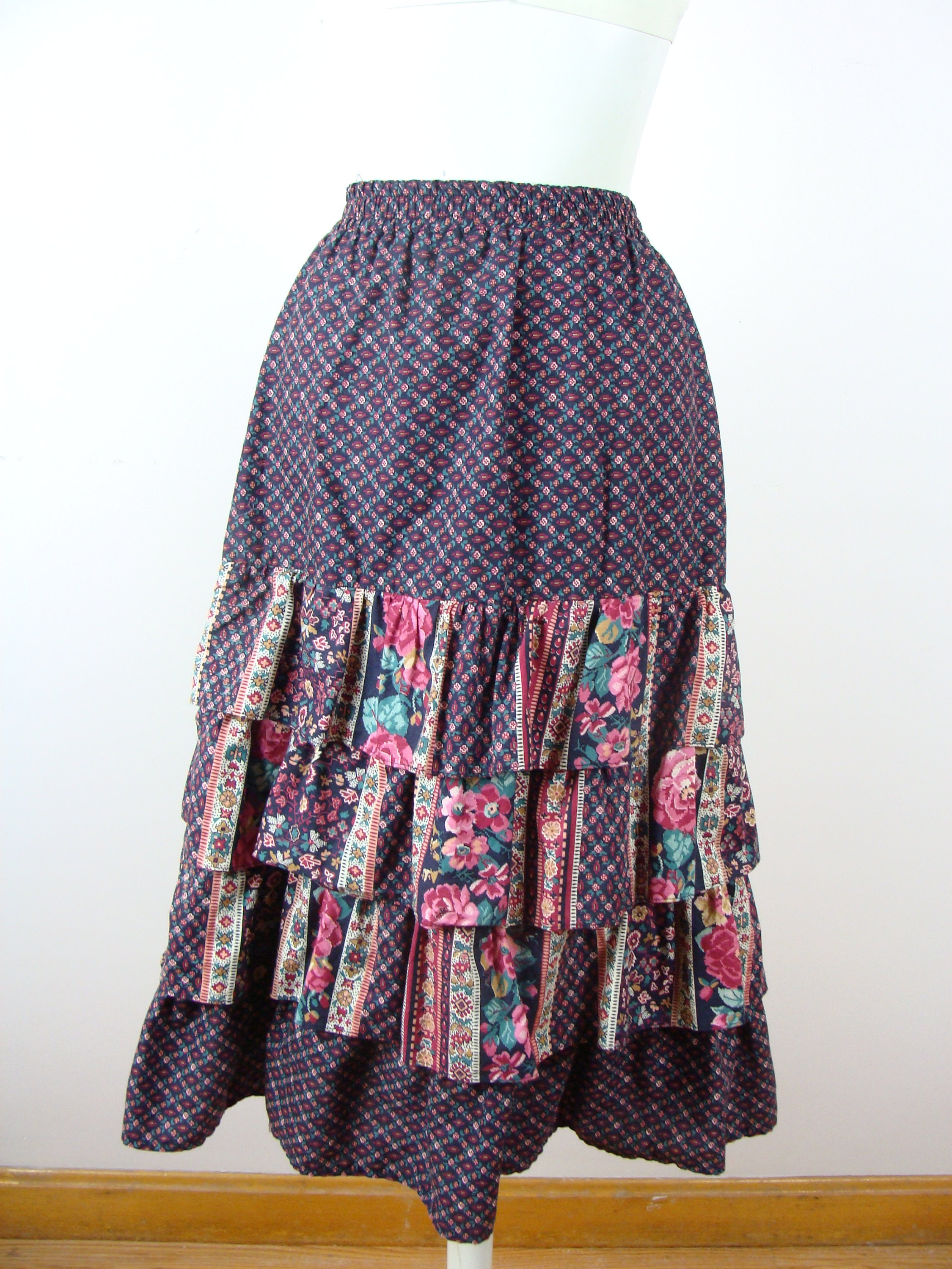 80s tiered skirt