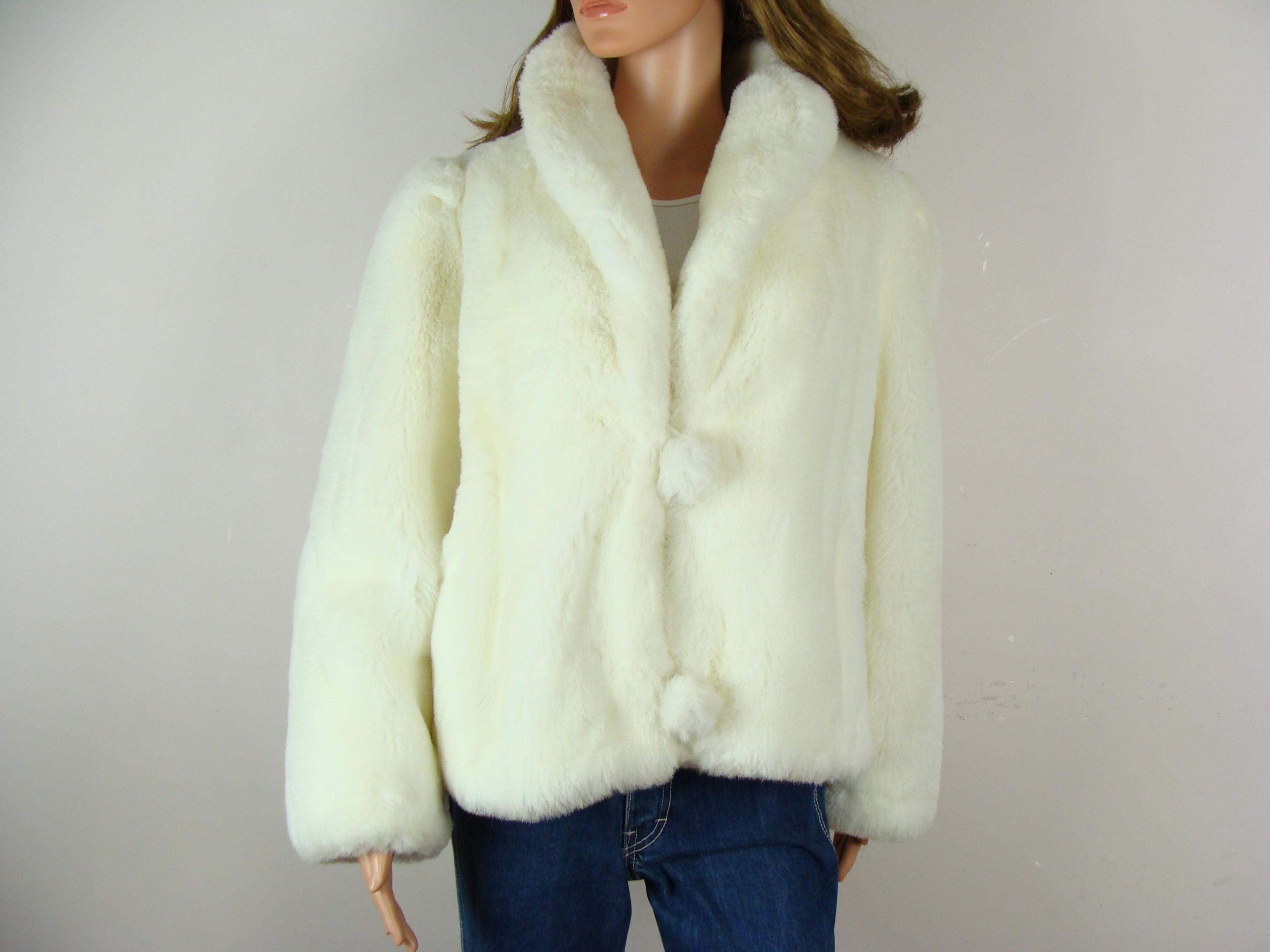 ジャケット・アウター andwang White mix fake fur coat long andwang White mix fake fur coat 【long】