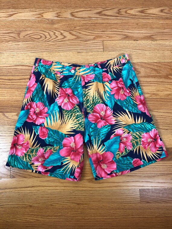 Floral store golf shorts