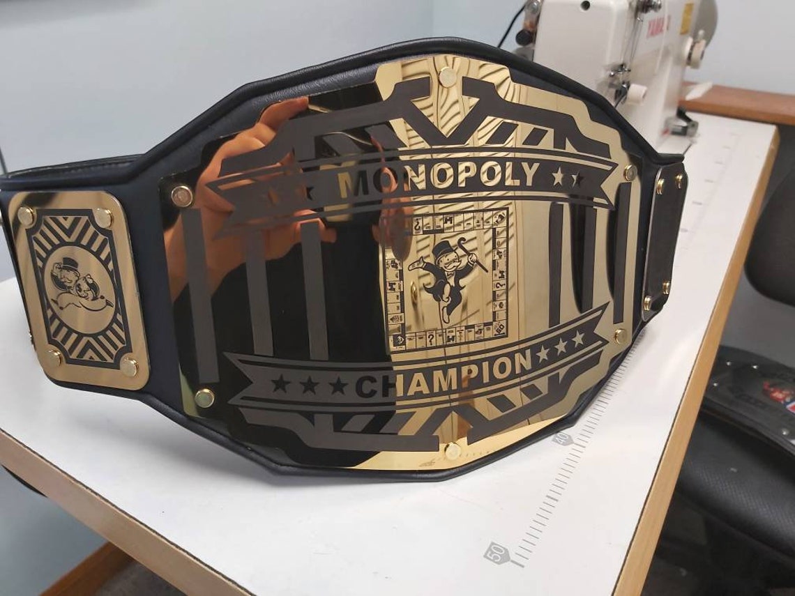 Monopoly Championship Title Belt Legend Model Hand Crafted Etsy