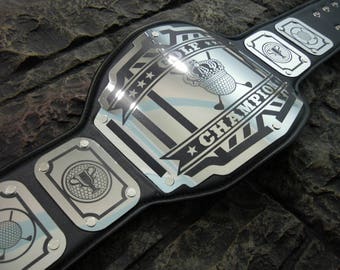 Golf Championship Title Belt Legend Model Hand Crafted Adult Size Metal Plates PGA Made in the U.S.A Adult Size