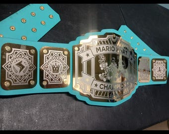 Mario Kart Champion Belt | Miror French Gold Plates Plates | Mario Party