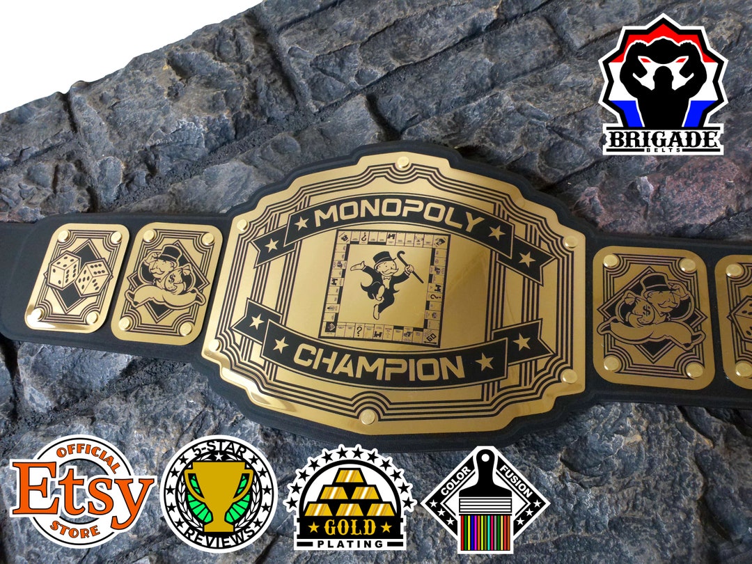 Monopoly Championship Title Belt Legend Model Hand Crafted Etsy