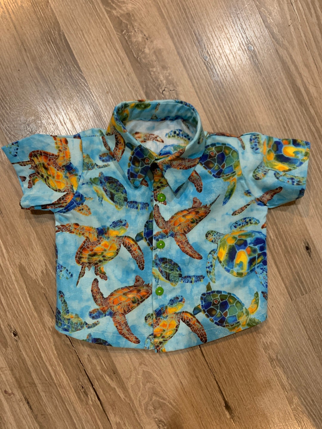 Baby Boy Hawaiian Shirt Tortoise Design Etsy