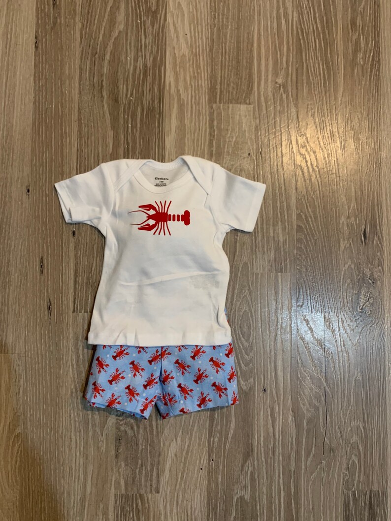 HTUAEUEHRH Baby Lobster Toddler/Infant Crewneck Short Sleeve Shirt Tee HTUAEUEHRH Baby Lobster Toddler/Infant Crewneck Short Sleeve Shirt Tee