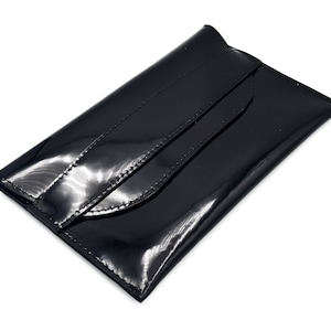 Full Grain Leather Envelope Clutch – Minimalist Pouch, Makeup Bag, Evening Purse