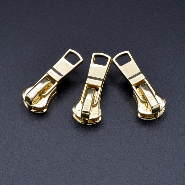High-end Metal Zipper Pulls, Size #3 and or #5, Zipper Pulls, Purse Zipper Pulls, Zipper Slider, Meal Zipper Pull