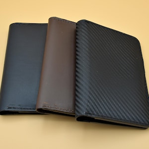Full-Grain Leather Passport Cover – Slim Minimalist Travel Wallet, Handmade Holder