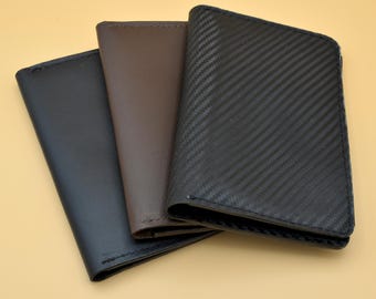 Leather Passport Cover Slim Travel Wallet - Handmade Full Grain Leather Passport Holder - Minimalist Travel Case - Anniversary Gift for Him