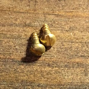May include: Two gold-coloured screws with slotted heads.
