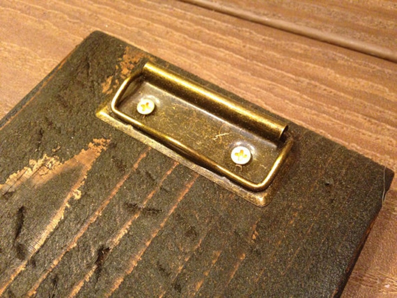 Antique Style Brass Clipboard Clip on Menu Clipboard