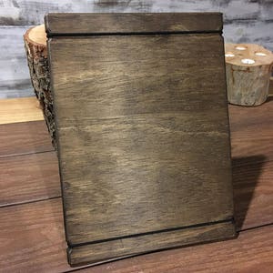 Tableros de menú de madera grandes de 28 x 43 cm con bandas - Tableros de menú de madera para restaurantes - Tableros de menú rústicos
