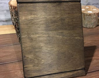 Large 11" x 17" Wood Menu Boards with Bands - Wood Restaurant Menu Boards - Rustic Menu Boards