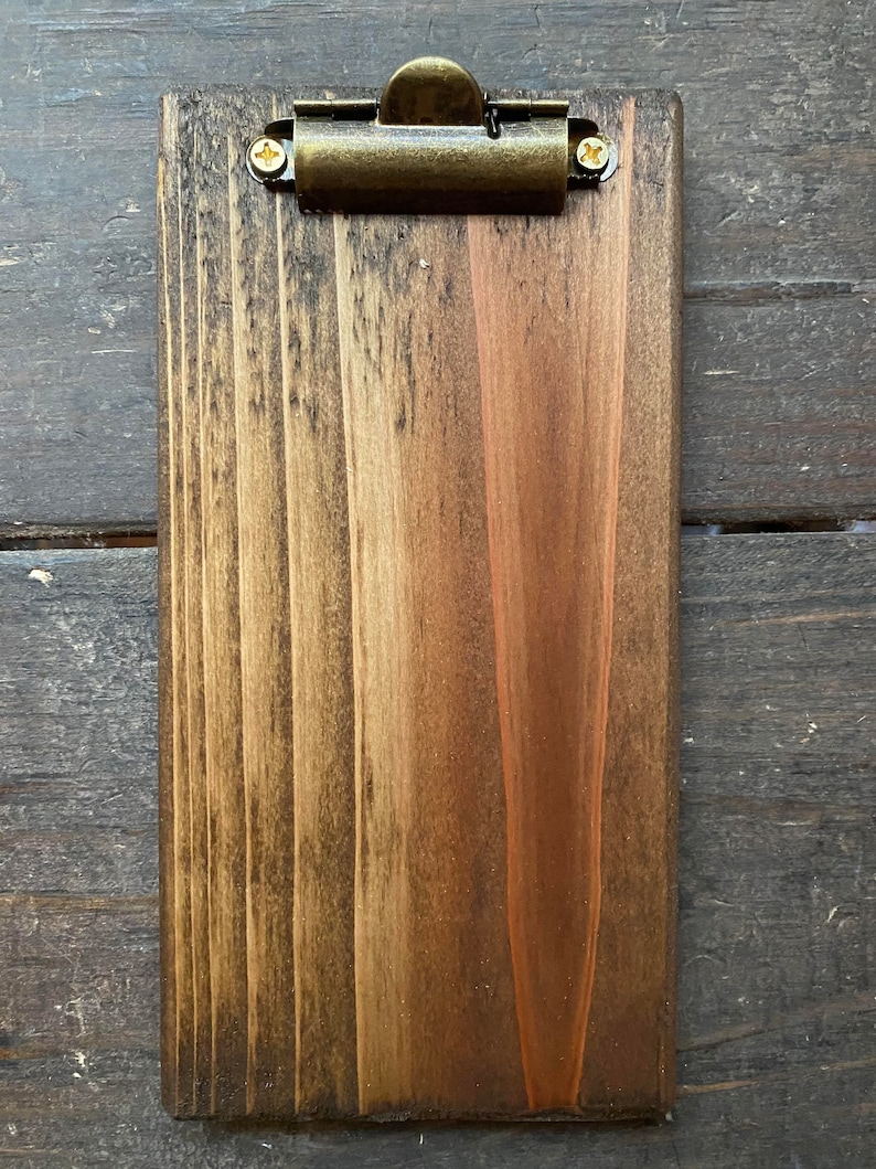 Small Restaurant Check Presenters Clipboards Restaurant Etsy