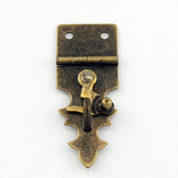 Antique Style Swing Latch - Hasp Lock - Rustic Style Hasp - Old Fashion Hasp - Box Hasp - Metal Hasp - Old Style Brass Swing Latch