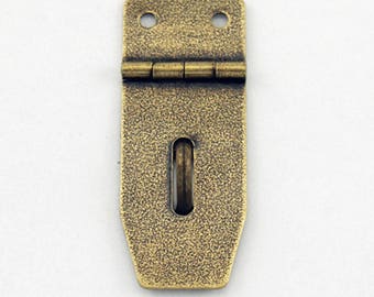 Antique Brass Hasp - Standard Brass Hasp - Universal Rustic Style Hasp - Old Fashion Hasp - Box Hasp - Metal Hasp