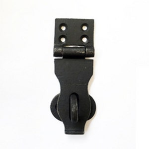 Iron Latch - Antique Style Iron Hasp - Black Iron Trunk Latch