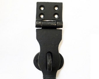 Iron Latch - Antique Style Iron Hasp - Black Iron Trunk Latch