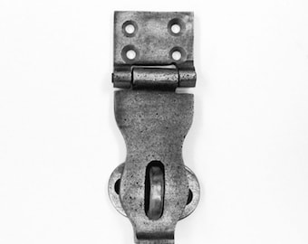 Antique Style Latch - Antique Style Hasp - Iron Trunk Latch - Large Aged Hasp - Antique Style Hardware