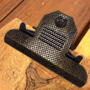 Old Fashion Clipboard Clip - Large Checkered Antique Style Clipboard Clip - Paper Clipboard Clip