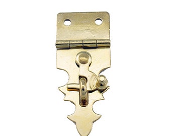 Brass Swing Latch - Brass Hasp Lock - Old Fashion Brass Swing Hasp - Brass Box Swing Latch