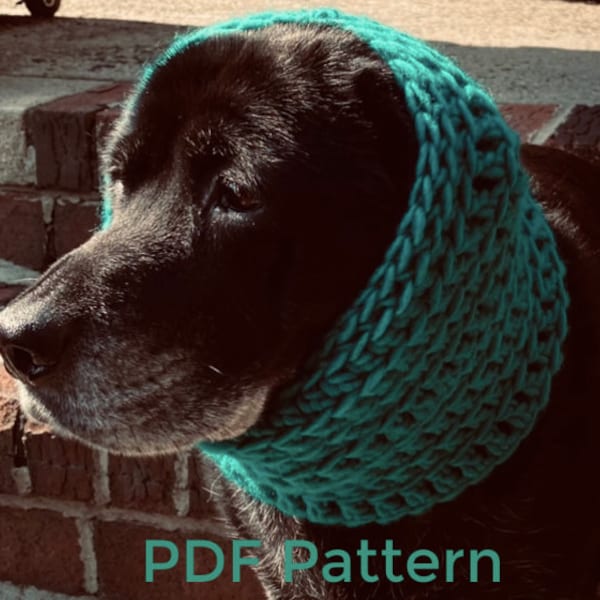 Dog Snood Pattern / Raised Dog Scarf Pattern / Dog Snood Pattern Crochet / Crochet Dog Scarf Pattern / DIY Dog Snood
