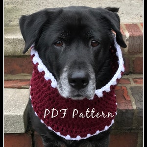 Dog Snood Pattern / Beginner Textured Dog Scarf Pattern / Dog Snood Pattern Crochet / Crochet Dog Scarf Pattern / DIY Dog Snood