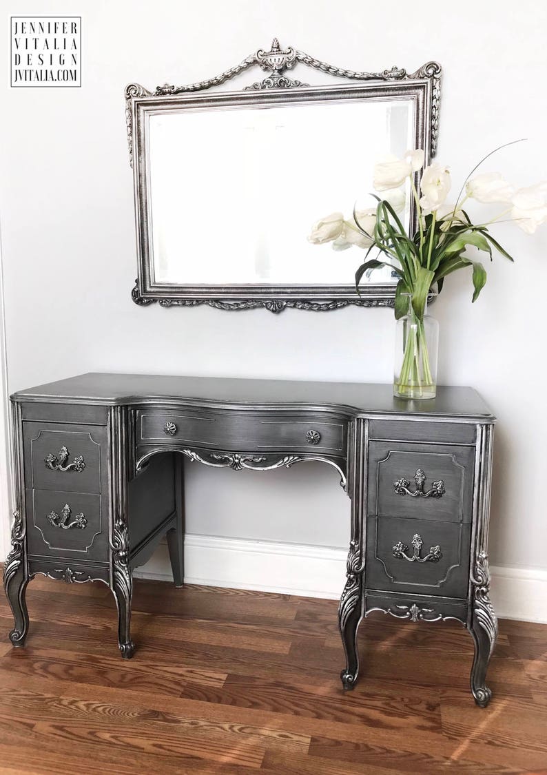 Antique French Louis XV Makeup Vanity Hand Painted Make up Etsy