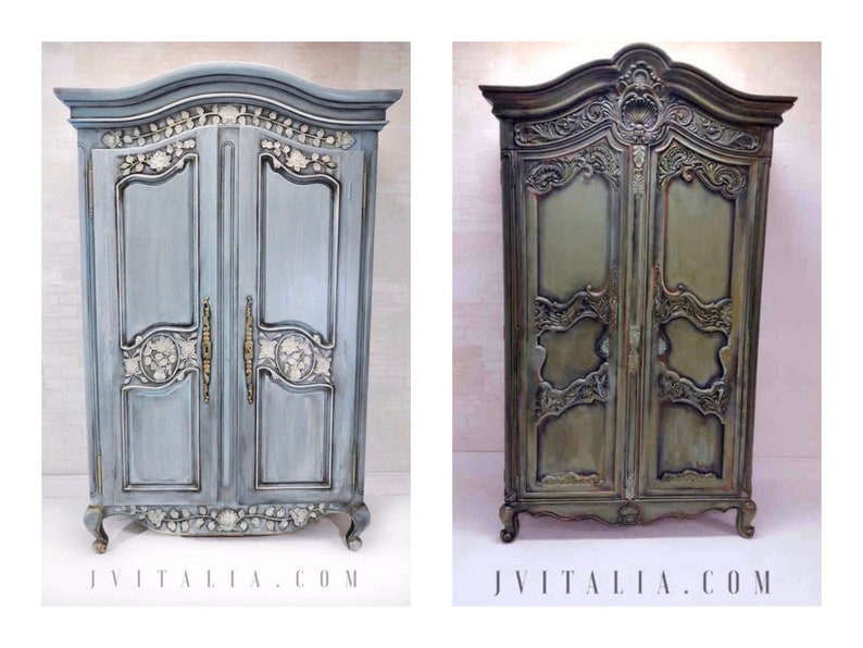 Antique French Armoires Storage Vintage Various Color Etsy