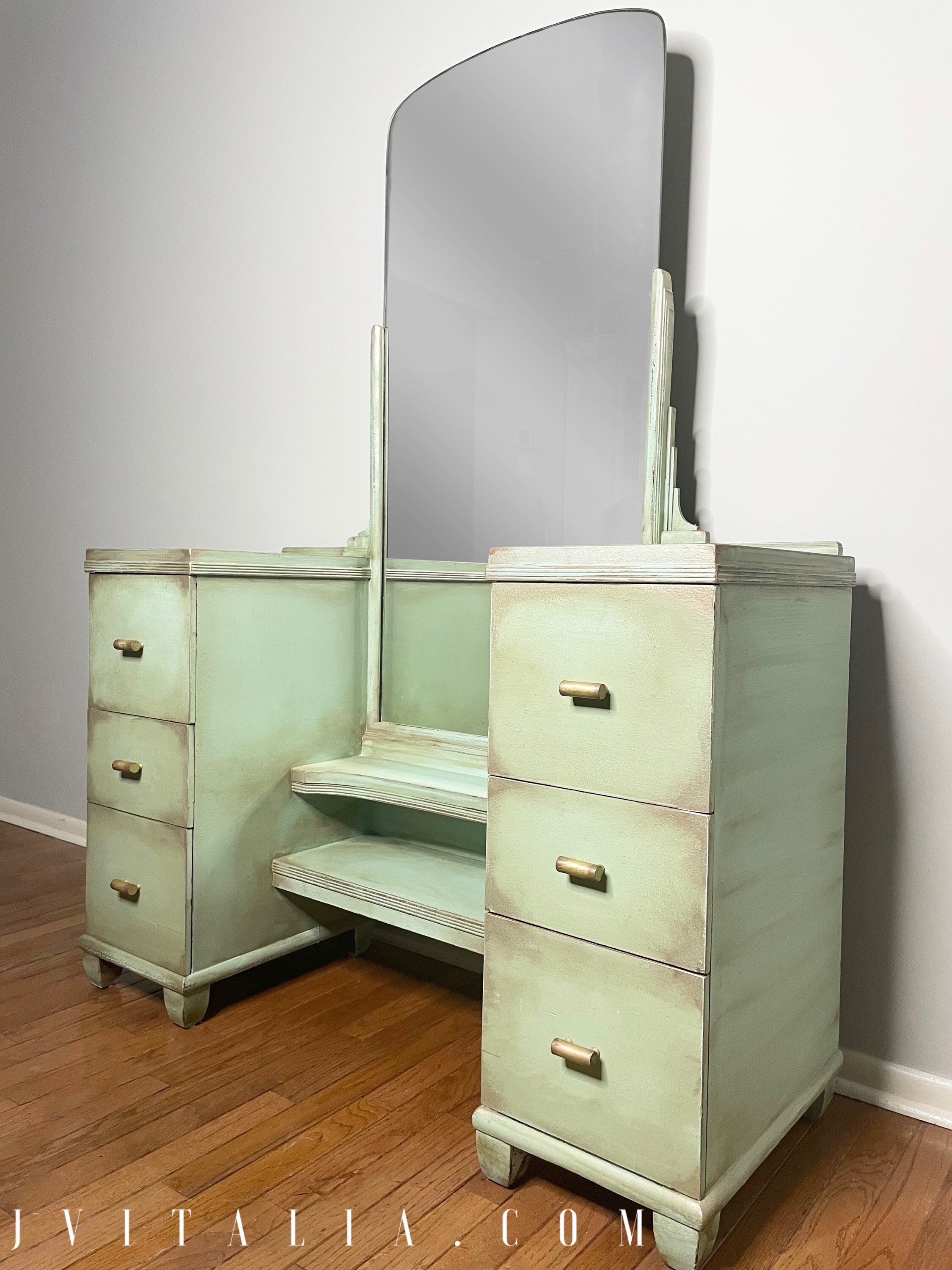 Mid Century Modern MakeUp Vanity sale Etsy